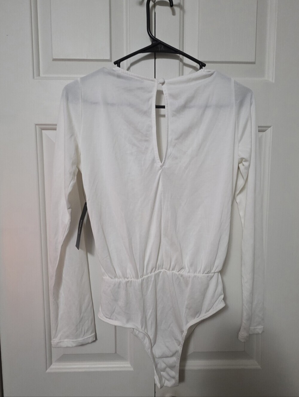 Lulu's Ivory Long-Sleeve Bodysuit NWT Size M - Picture 5 of 12